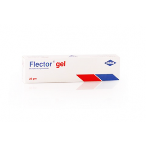 FLECTOR 1% ( DICLOFENAC EPOLAMINE ) TOPICAL GEL 25 GM
